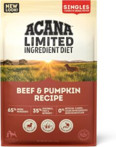 Acana Singles Limited Ingredient Diet Beef & Pumpkin Recipe Grain-Free Dry Dog Food