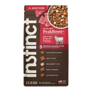 Instinct Raw Boost PeakBoost+ Kibble Real Beef Recipe Grain-Free Dry Dog Food