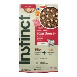 Instinct Raw Boost RawBoost+ Whole Grain Kibble Real Beef & Barley Recipe Dry Dog Food 3 Instinct Raw Boost RawBoost+ Whole Grain Kibble Real Beef & Barley Recipe Dry Dog Food
