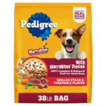 Pedigree with MarroBites Adult, Grilled Steak and Vegetable Dry Dog Food