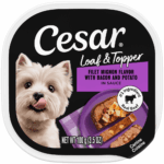 Cesar Loaf Topper Sauce Filet Mignon Flavor With Bacon & Potato Wet Dog Food