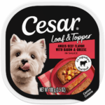 Cesar Loaf & Topper in Sauce Angus Beef with Bacon & Cheese Wet Dog Food