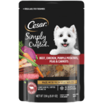 Cesar Simply Crafted Beef, Chicken, Purple Potatoes, Peas & Carrots Dog Food Topper