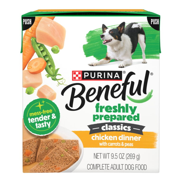 Purina Beneful Freshly Prepared Classics Chicken Dinner with Carrots and Peas Pate Wet Dog Food