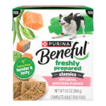 Purina Beneful Freshly Prepared Classics With Salmon, Green Beans and Spinach Pate Wet Dog Food