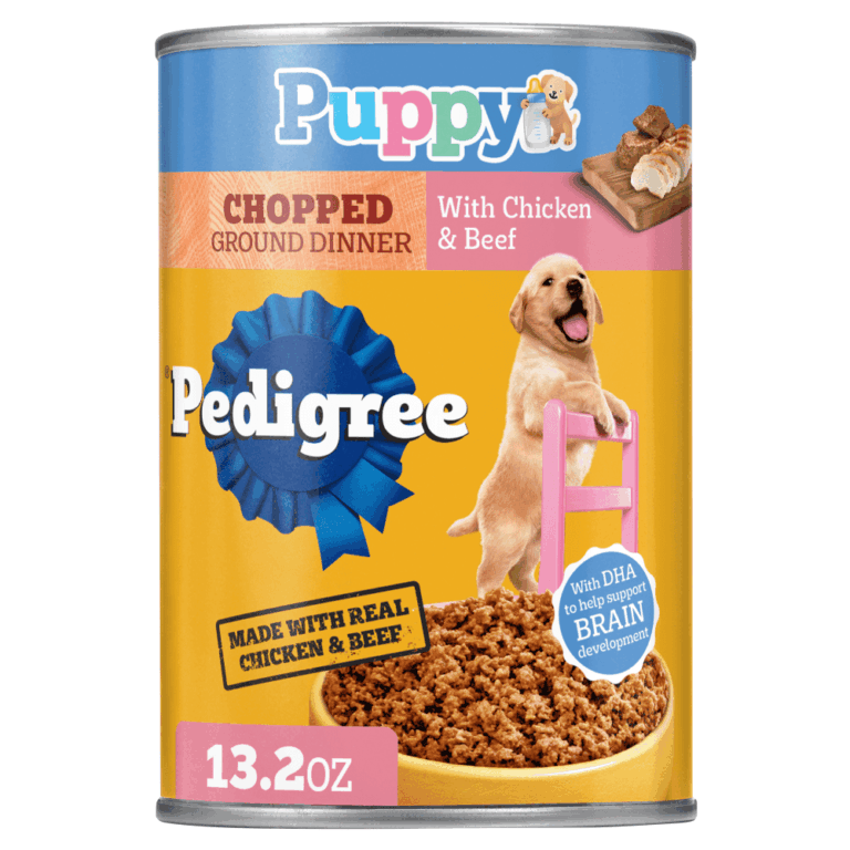 Pedigree Puppy Chopped Ground Dinner, Chicken & Beef Wet Dog Food