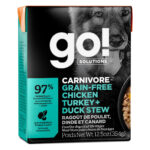 Go! Solutions Carnivore Chicken, Turkey + Duck Stew Grain-Free Wet Dog Food