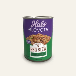 Halo Elevate Smoky BBQ Stew Grain Free Shredded Chicken Stew w/ Sweet Potat Wet Dog Food