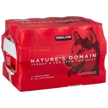 Kirkland Signature Nature’s Domain, Turkey & Pea Stew, 24-count Grain-Free Wet Dog Food