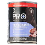Pure Balance Pro+ Performance for Active Dogs, Beef & Chicken Recipe Can Wet Dog Food
