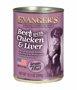 Evanger’s Super Premium Heritage Classic Beef, Chicken, & Liver Grain-Free Dog Food Topper