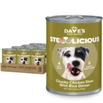 Dave’s Pet Food Dave’s Stewlicious Chunky Chicken and Rice Stew for Dogs / Wet Dog Food