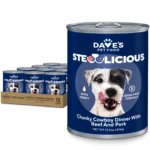 Dave’s Pet Food Dave’s Stewlicious Chunky Cowboy Dinner with Beef and Pork for Dogs / Wet Dog Food