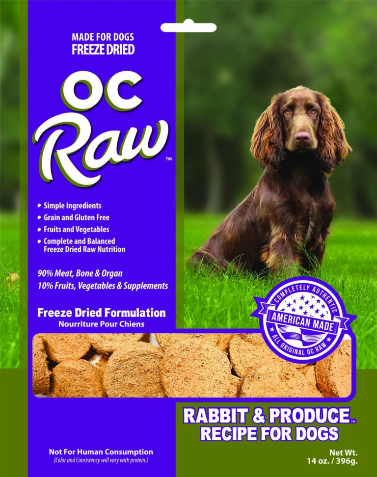 OC Raw Dog Rabbit & Produce Freeze-Dried Dog Food
