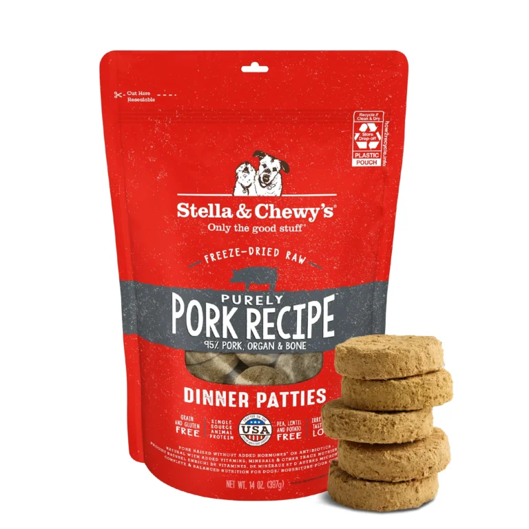 Stella & Chewy’s Purely Pork Dinner Patties Freeze-Dried Dog Food