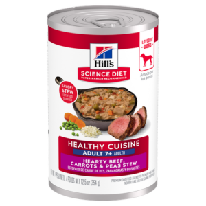 Hill’s Science Diet Adult 7+ Healthy Cuisine Braised Beef, Carrots & Peas Stew Wet Dog Food